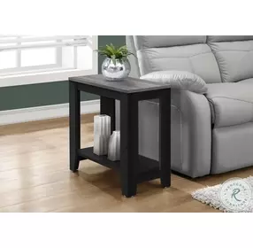 3134 Black And Grey Accent Table
