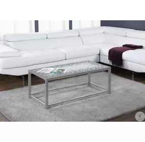 Gray Mosaic Tile Coffee Table