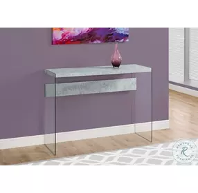Gray Cement Console Table