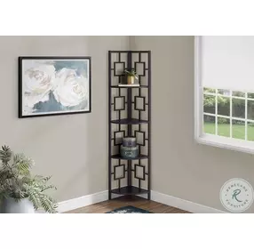 3610 Black 62" Bookcase