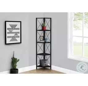 3649 Black Bookcase