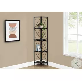 3650 Black Bookcase
