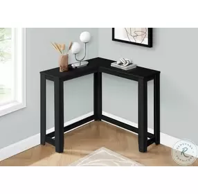 3657 Black 36" Corner Sofa Table