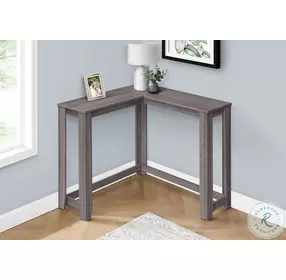 3658 Gray 36" Corner Sofa Table