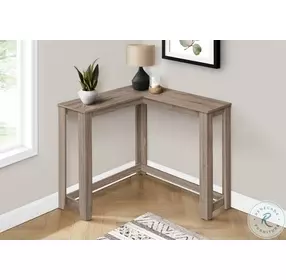 3659 Dark Taupe 36" Corner Sofa Table