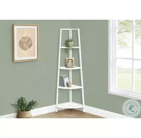 3665 White 60" Bookcase