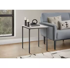 3826 Washed Oak Square Accent Table