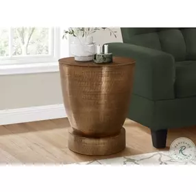 3919 Antique Copper Accent Table