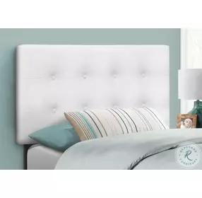 6002T White Twin Size Headboard