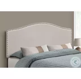 6014Q Beige Queen Size Headboard