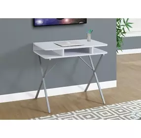 White Top 31" Computer Desk
