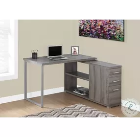 Dark Taupe LAF/RAF Computer Desk
