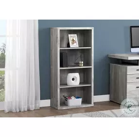 48" Gray Bookcase