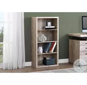 48" Taupe Bookcase
