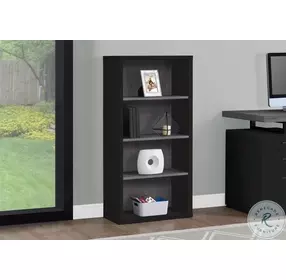 7407 Black And Grey 48" Bookcase