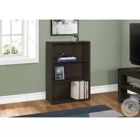 7476 Espresso 3 Shelves 36" Bookcase