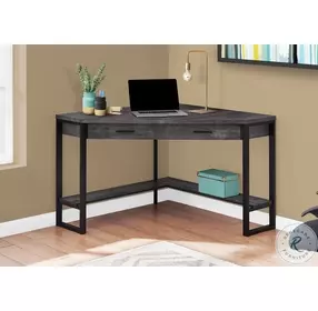 7507 Dark Grey Corner Computer Desk