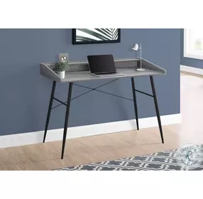 7541 Grey And Black 48" Computer Desk
