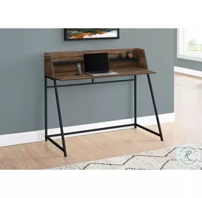 7548 Brown And Black 48" Computer Desk