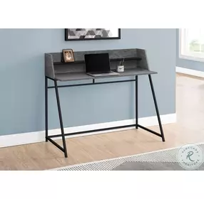 7550 Grey And Black 48" Computer Desk