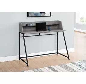 7551 Grey And Black 48" Computer Desk