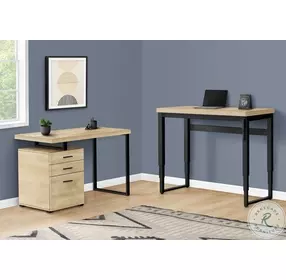 7678 Natural 48" Adjustable Computer Desk