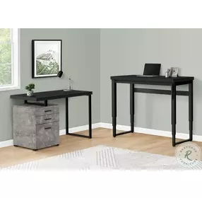 7682 Black 48" Adjustable Computer Desk