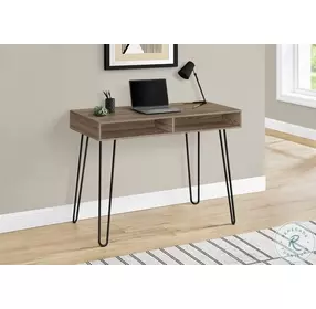 7772 Dark Taupe Computer Desk