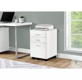 7780 White Filing Cabinet