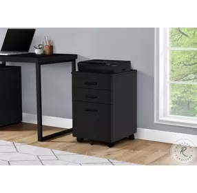 7781 Black Filing Cabinet