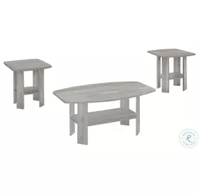 7870P Industrial Grey 3 Piece Occasional Table Set