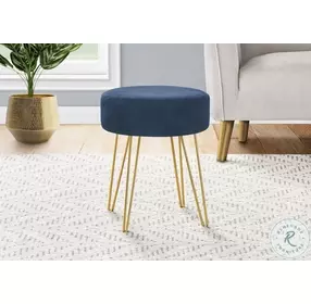 9002 Blue Ottoman