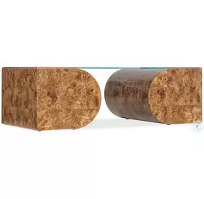 Melange Warm Golden Burlesque Occasional Table Set