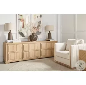 Garrison Washed Oak Entertainment Console