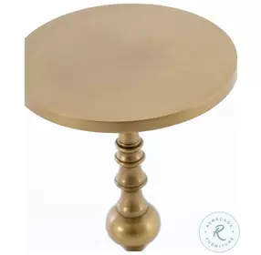Calhoun Antique Brass End Table