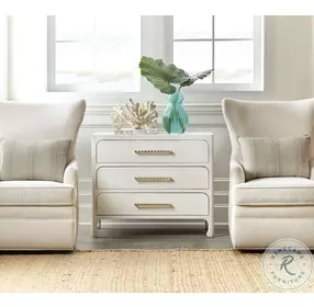 Cruiser White Lacquered Accent Chest