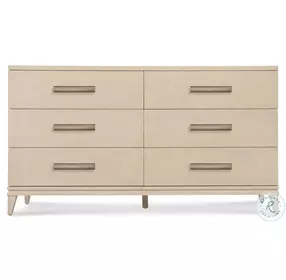 Westwood Polished Limestone 6 Drawer Dresser