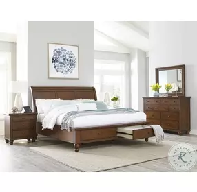 Cambridge Brown Cherry Chesser with Mirror