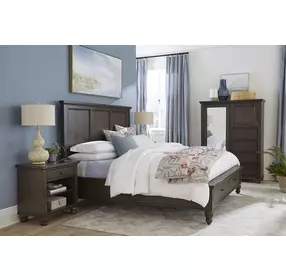 Cambridge Cracked Pepper 1 Drawer Bedside Nightstand