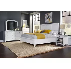 Cambridge White 1 Drawer Nightstand