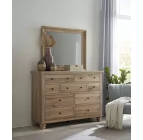 Cambridge Modern Khaki Rectangular Chesser Mirror