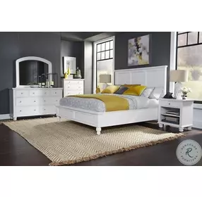 Cambridge White King Panel Bed