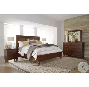 Cambridge Brown Cherry Queen Panel Storage Bed