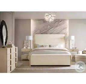 Westwood Polished Limestone And Trendy Snow King Upholstered Storage Panel Bed