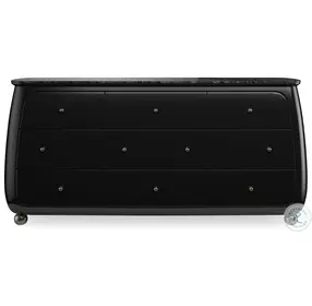 Cabochon Tree And Piano Black 8 Drawer Dresser