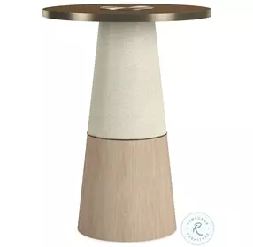 Aperture Bronze Ivory And Dry Martini Side Table