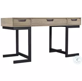 Harper Point Bleached Khaki 60" Home Office Set