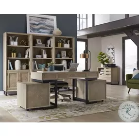 Harper Point Bleached Khaki 60" Writing Desk