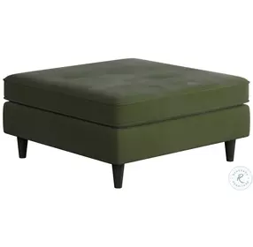 Bella Forrest Green Square Cocktail Ottoman