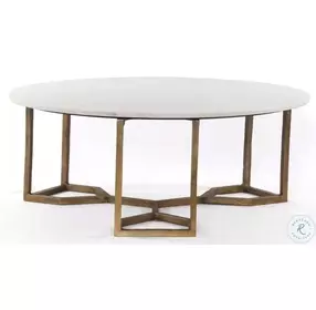 Naomi Raw Brass Occasional Table Set
